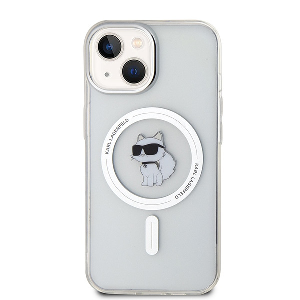 Karl Lagerfeld KLHMP15SHFCCNOT Apple iPhone 15 hardcase IML Choupette MagSafe transparent