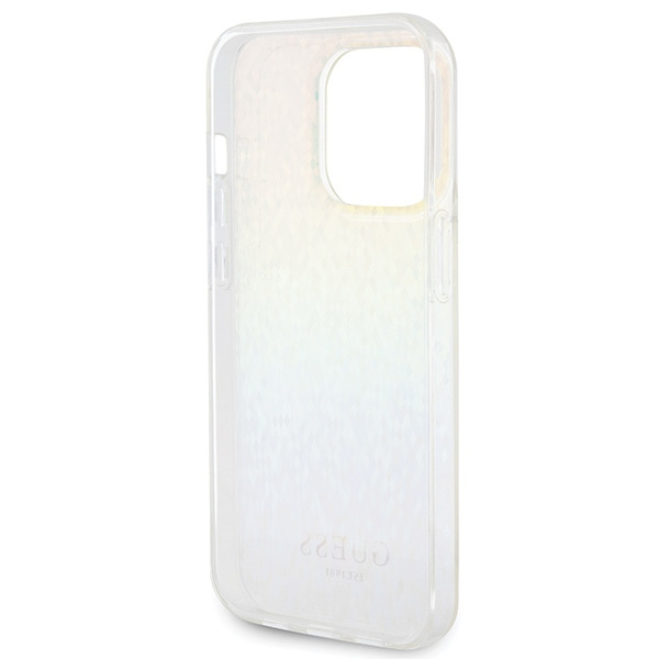 Guess GUHCP14LHDECMI Apple iPhone 14 Pro hardcase IML Faceted Mirror Disco Iridescent multicoloured