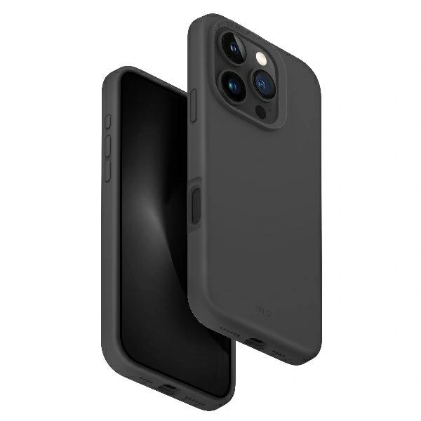 UNIQ Lino Hue Apple iPhone 16 Pro Max Magclick Charging charcoal grey