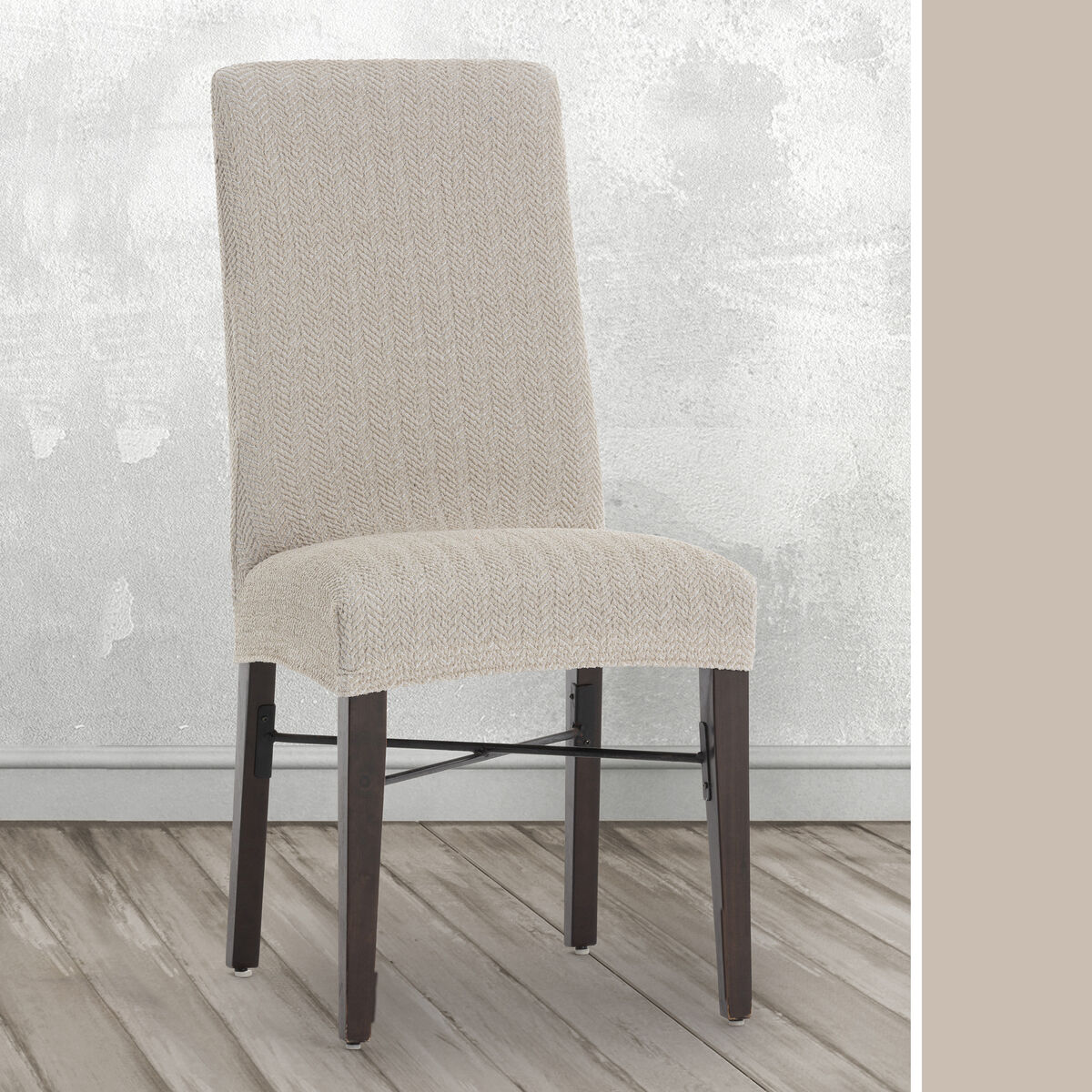 Chair Cover Eysa JAZ Linen 50 x 60 x 50 cm 2 Units