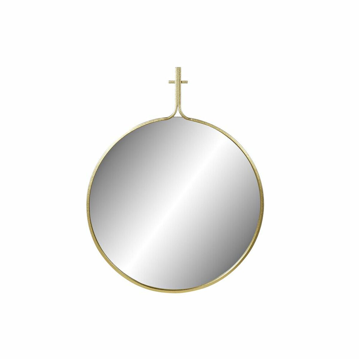 Wandspiegel DKD Home Decor Kristall Gold Metall (72 x 2 x 91,5 cm)