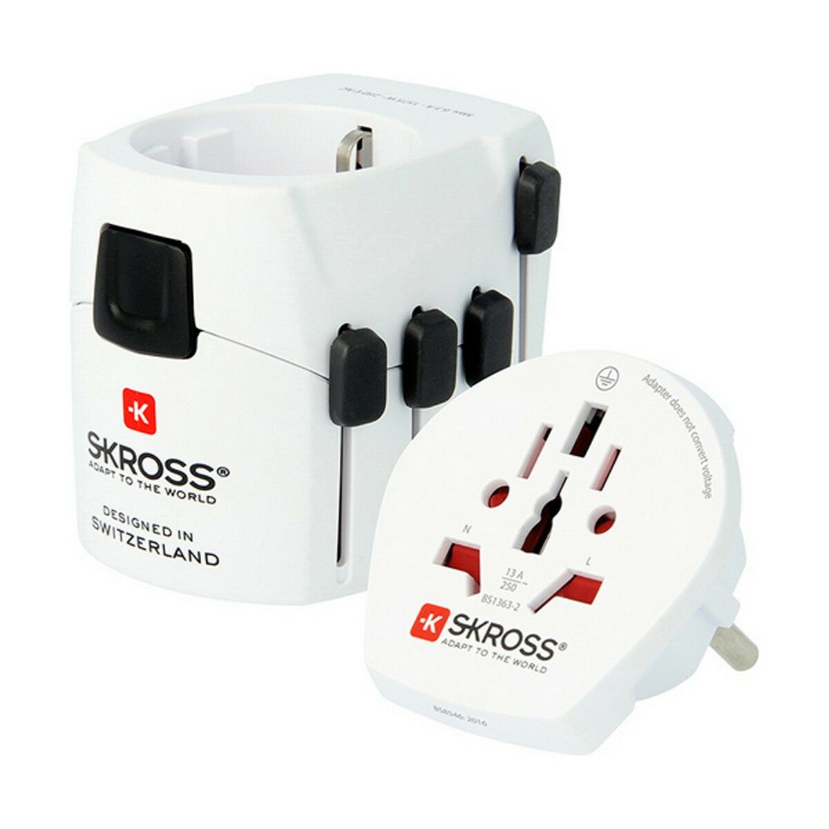 Universal Travel Power Adapter Skross 1103180 2 Pieces