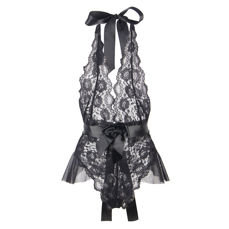 SUBBLIME - 930882 SEXY BODY WITH RUFFLES BLACK L/XL