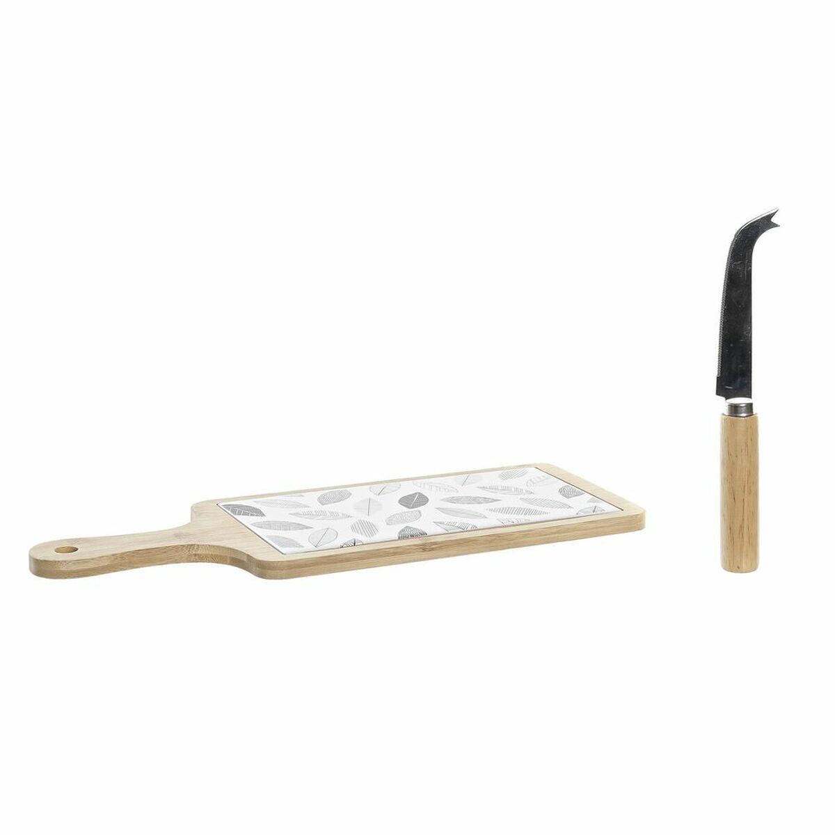 Appetizer Set DKD Home Decor 33 x 12 x 1 cm Sheets Stoneware Cottage (3 piezas)