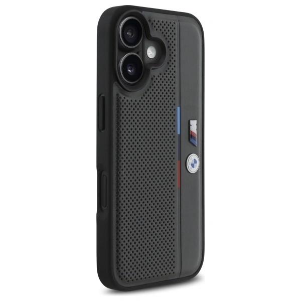 BMW BMHCP16S23PUPVA Apple iPhone 16 hardcase M Perforated Tricolor Detail Line anthracite