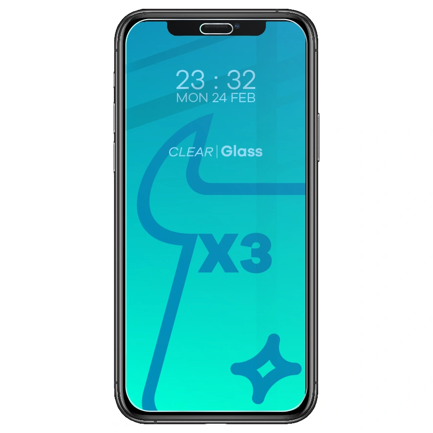 Bizon Glass Clear tempered glass - 3 pcs. + lens glass Apple iPhone 11 Pro