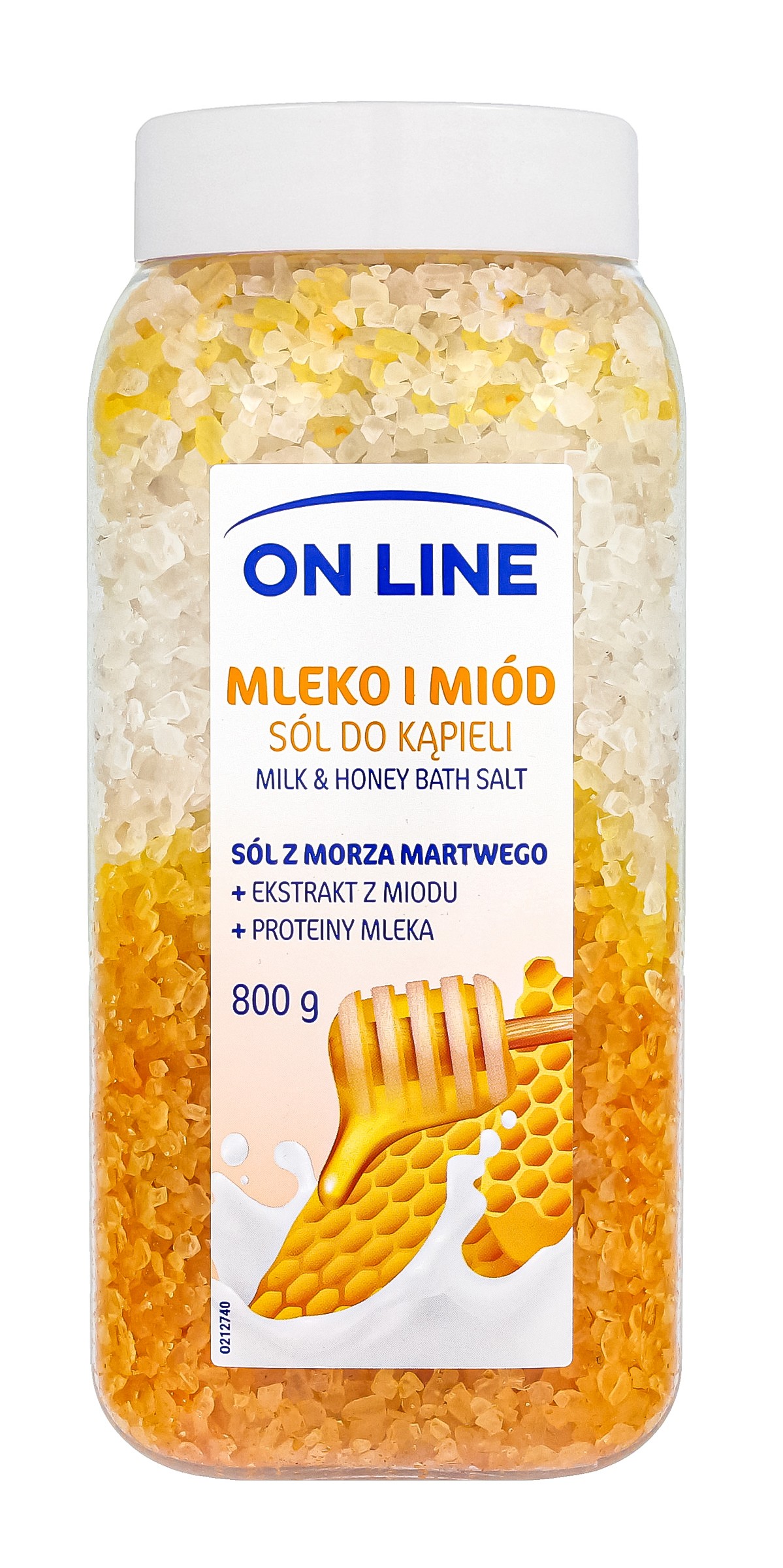 FS On LINE SÓL d/kąp 800g Mleko i miód