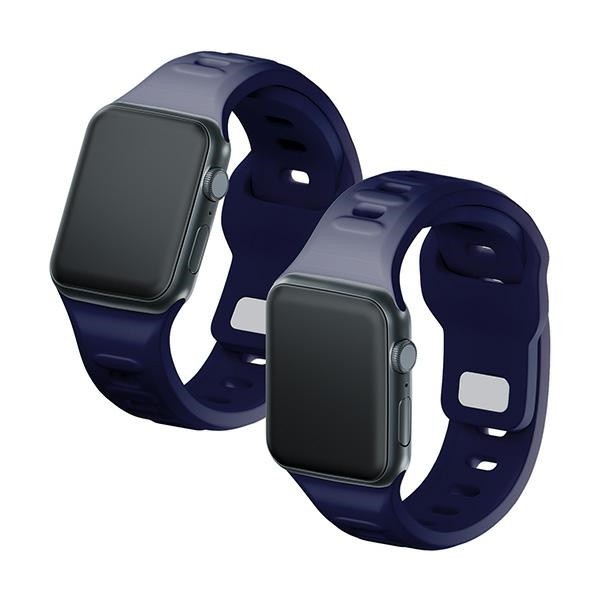 3MK Silicone Watch Strap Apple Watch 4/5/6/7/SE/8/9 40/41mm ocean blue