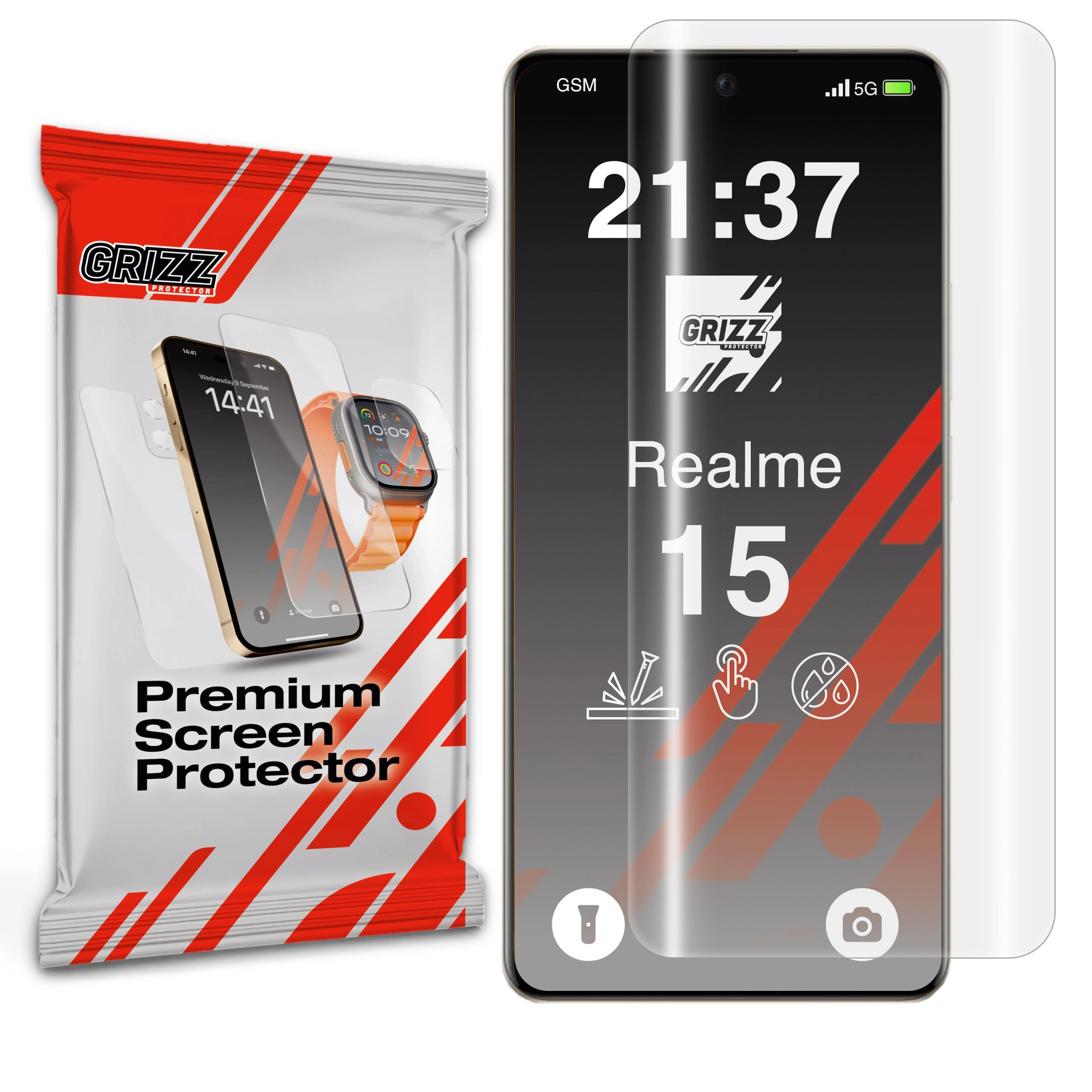 Folia hydrożelowa GrizzGlass Hydrofilm do Realme 15