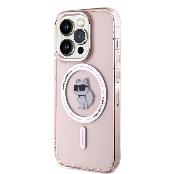 Karl Lagerfeld KLHMP14XHFCCNOP Apple iPhone 14 Pro Max hardcase IML Choupette MagSafe pink