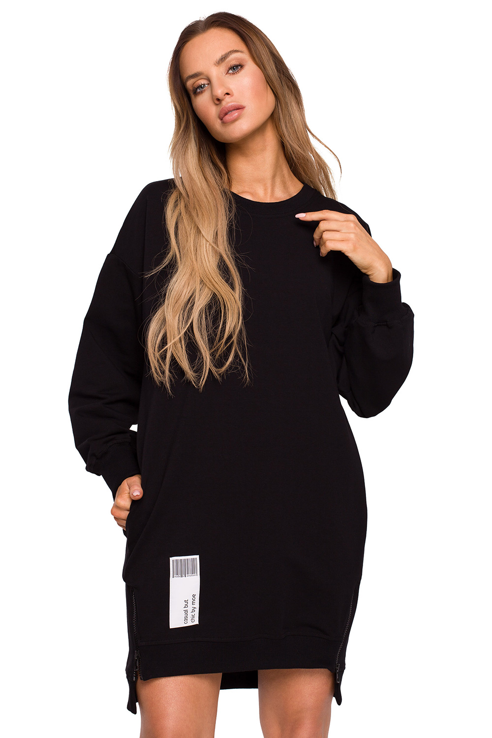 Alltagskleid model 163661 Moe schwarz Damen