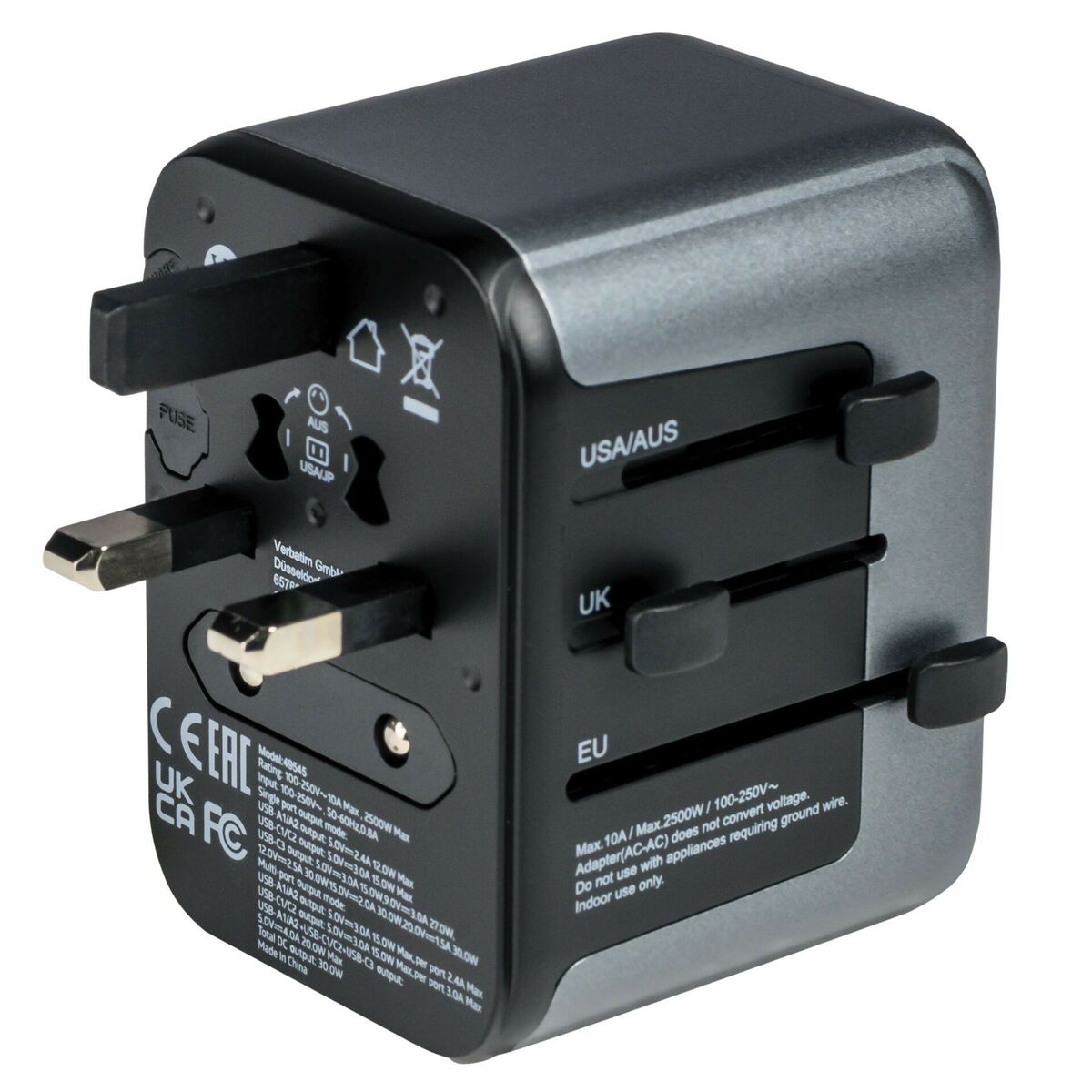 Universal Travel Power Adapter Verbatim UTA-03