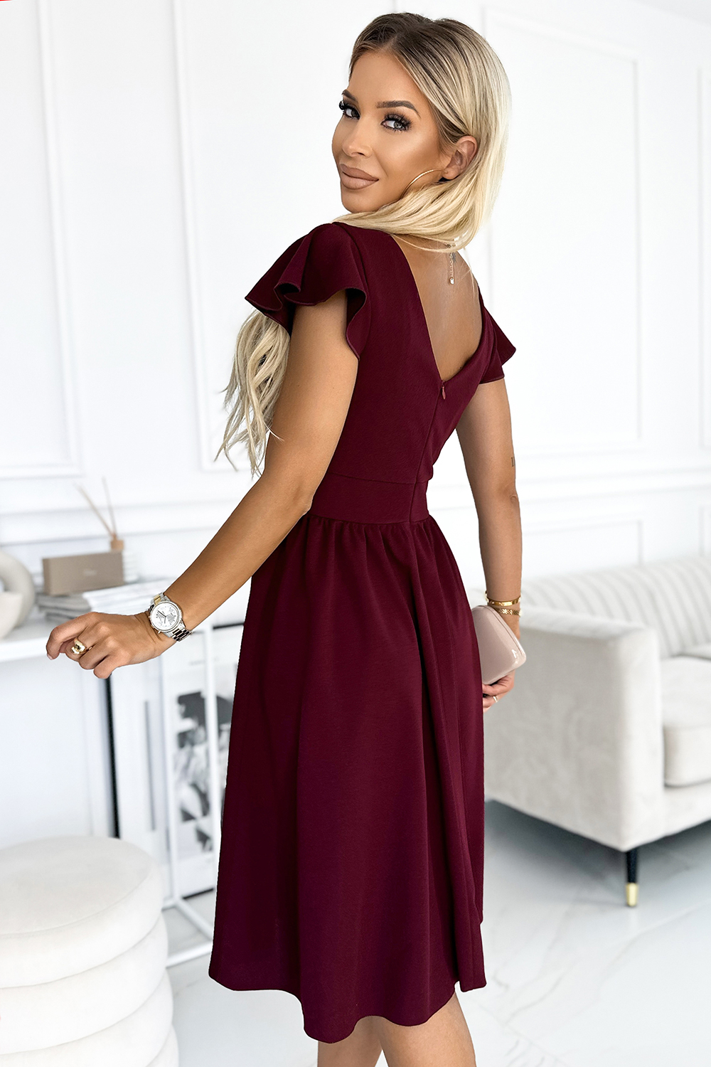  Evening dress model 183708 Numoco  red