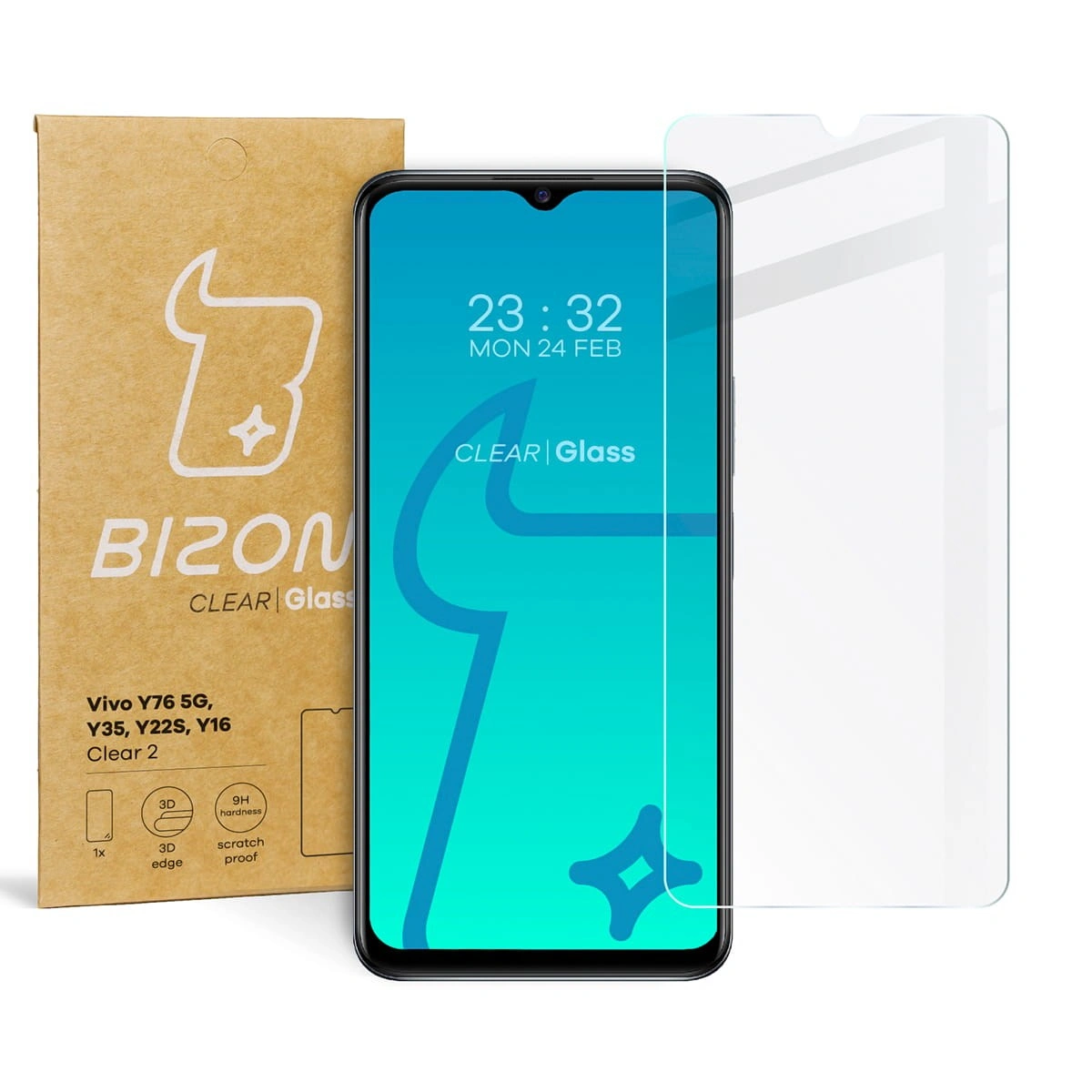 Bizon Glass Clear 2 Vivo Y76 5G / Y35 / Y22s / Y16