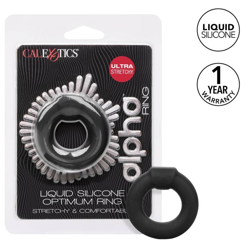 CALIFORNIA EXOTICS ALPHA OPTIMUM RING BLACK