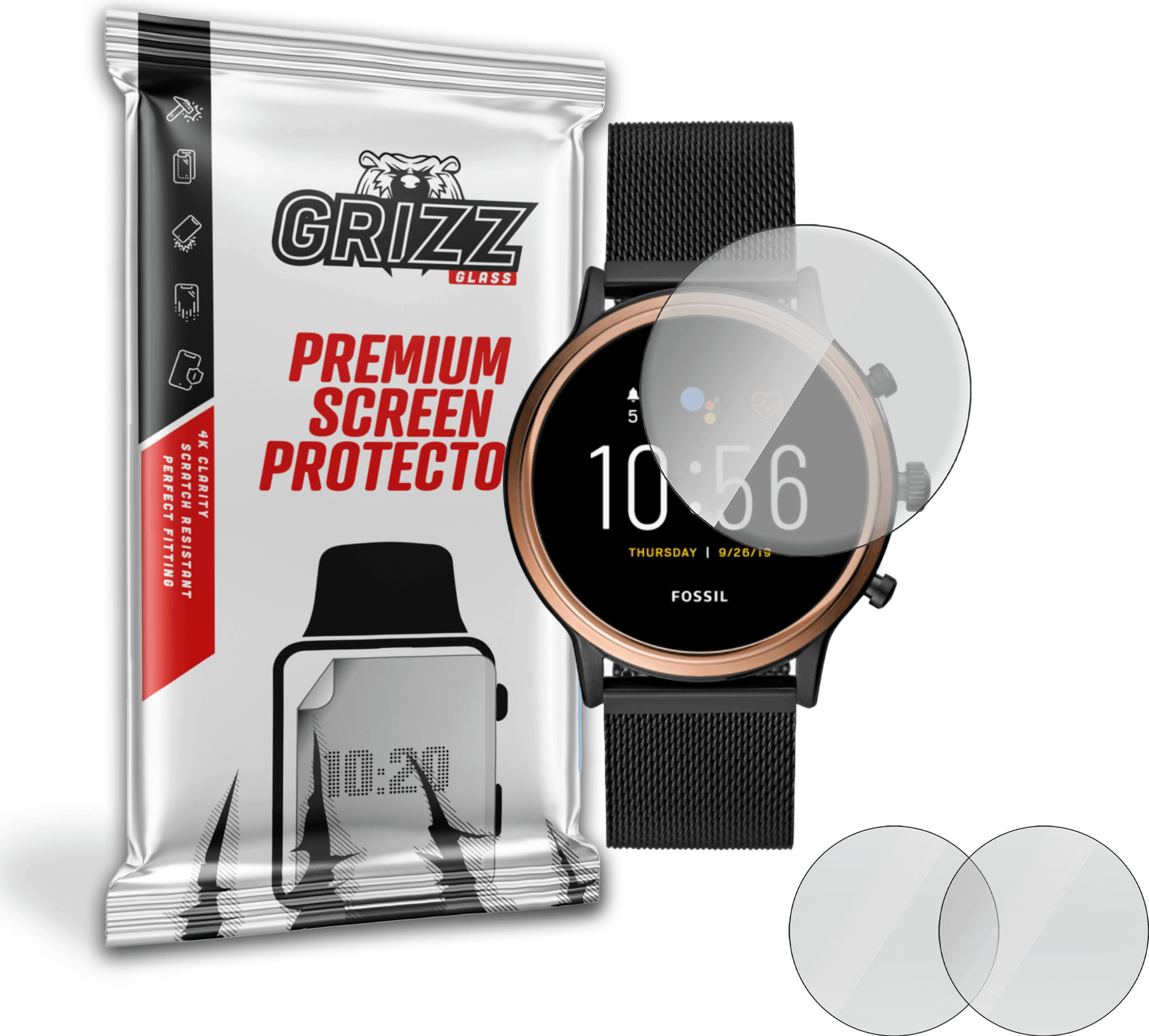 GrizzGlass PaperScreen Watch uniwersalna 39mm