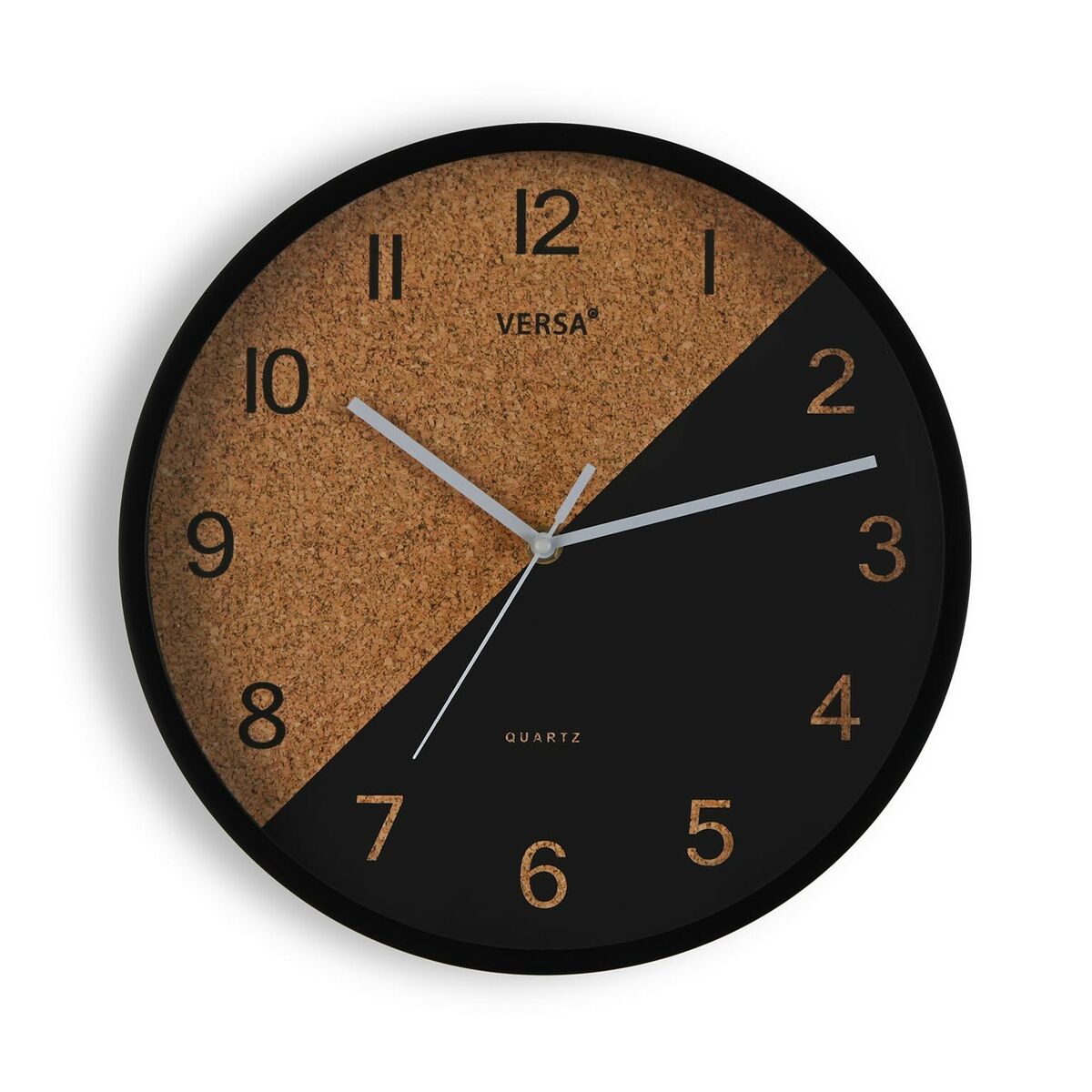 Wall Clock Versa Black Plastic 4,5 x 30 x 30 cm