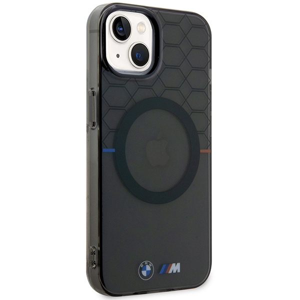 BMW BMHMP13MHGPK Apple iPhone 13 / 14 / 15 Pattern MagSafe grey