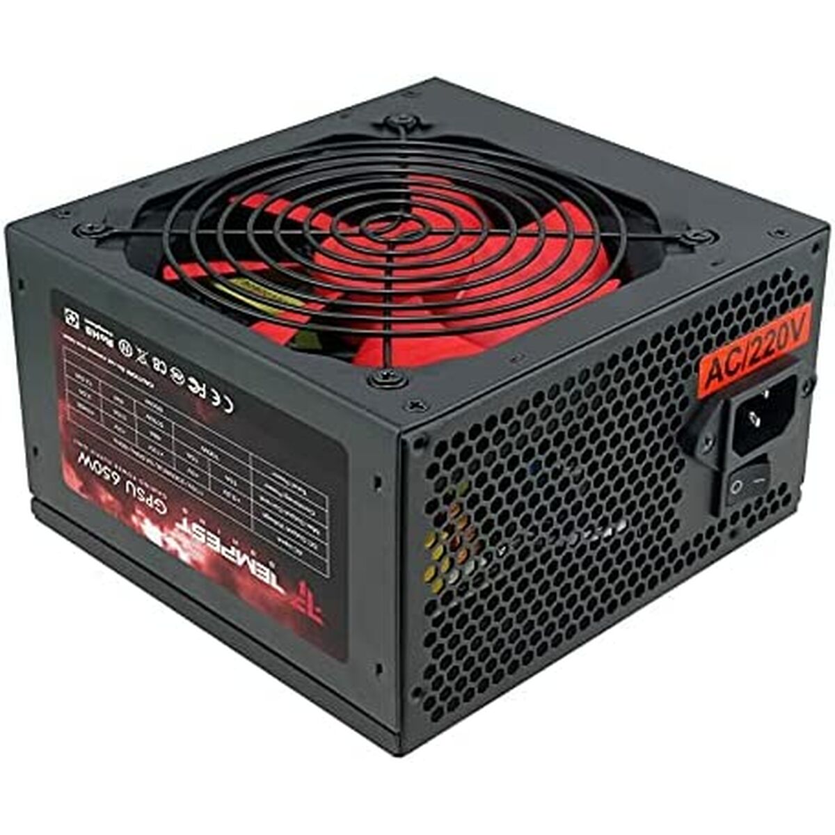 Stromquelle Tempest TP-GPSU-650W Schwarz 650 W