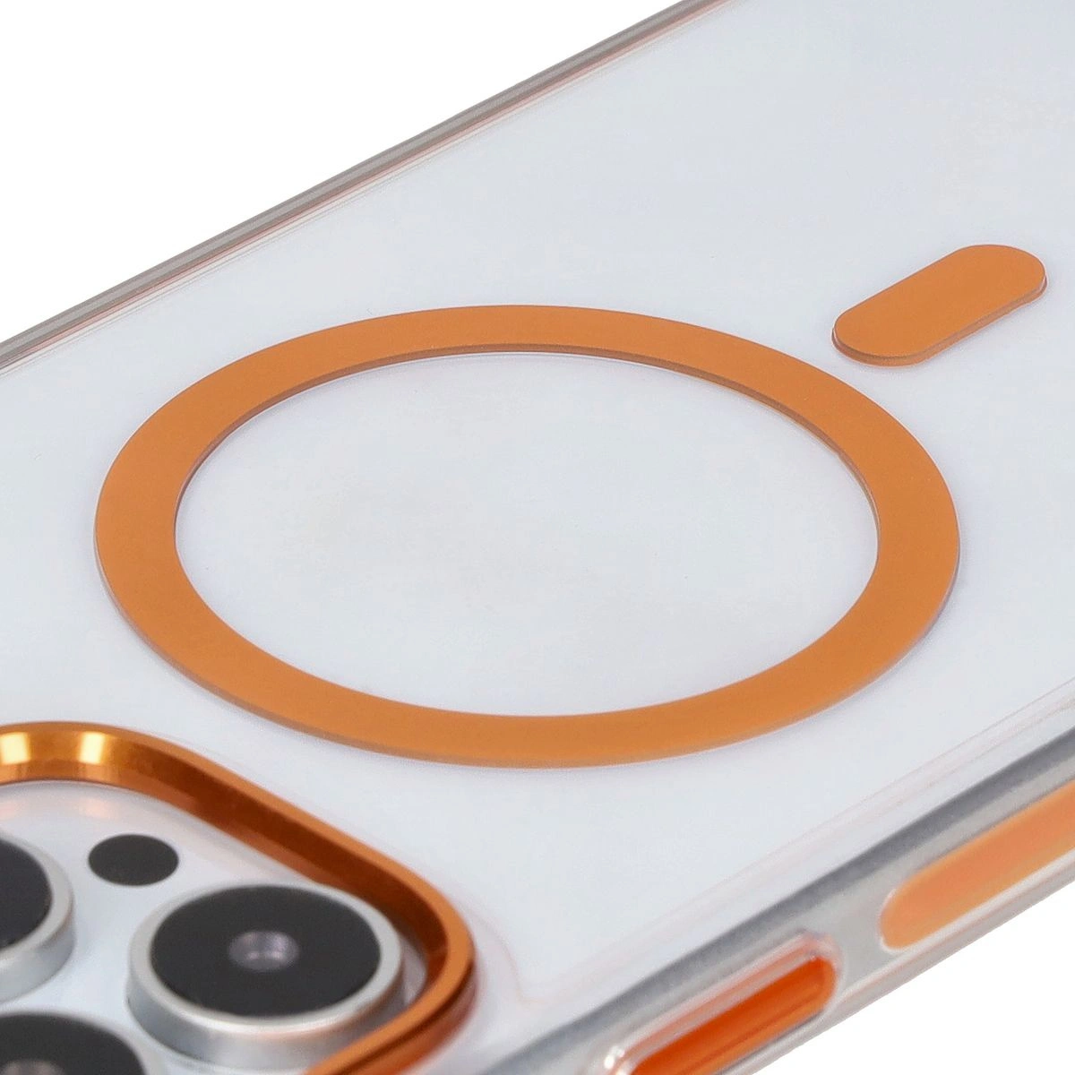 Bizon Case Marco Apple iPhone 16 Pro Max clear with orange frame