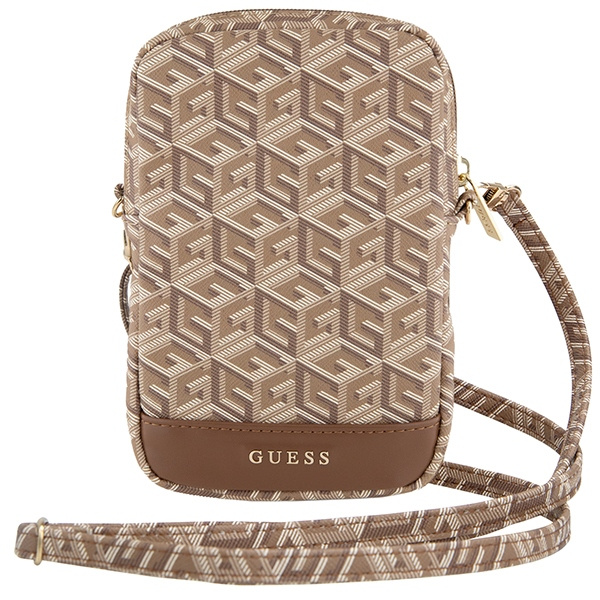 Guess GUWBZPGCSPGW Zip GCube Bottom Stripe brown