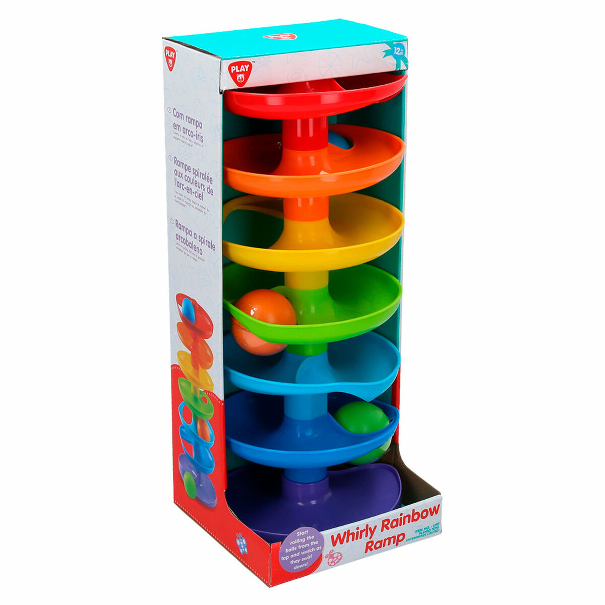 Weich-Spielzeugspirale PlayGo Rainbow 15 x 37 x 15,5 cm 4 Stück