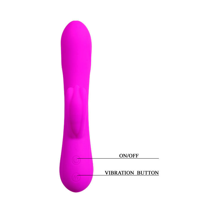 PRETTY LOVE FLIRTATION - BARRETTE VIBRATOR WITH CLIT STIMULATION
