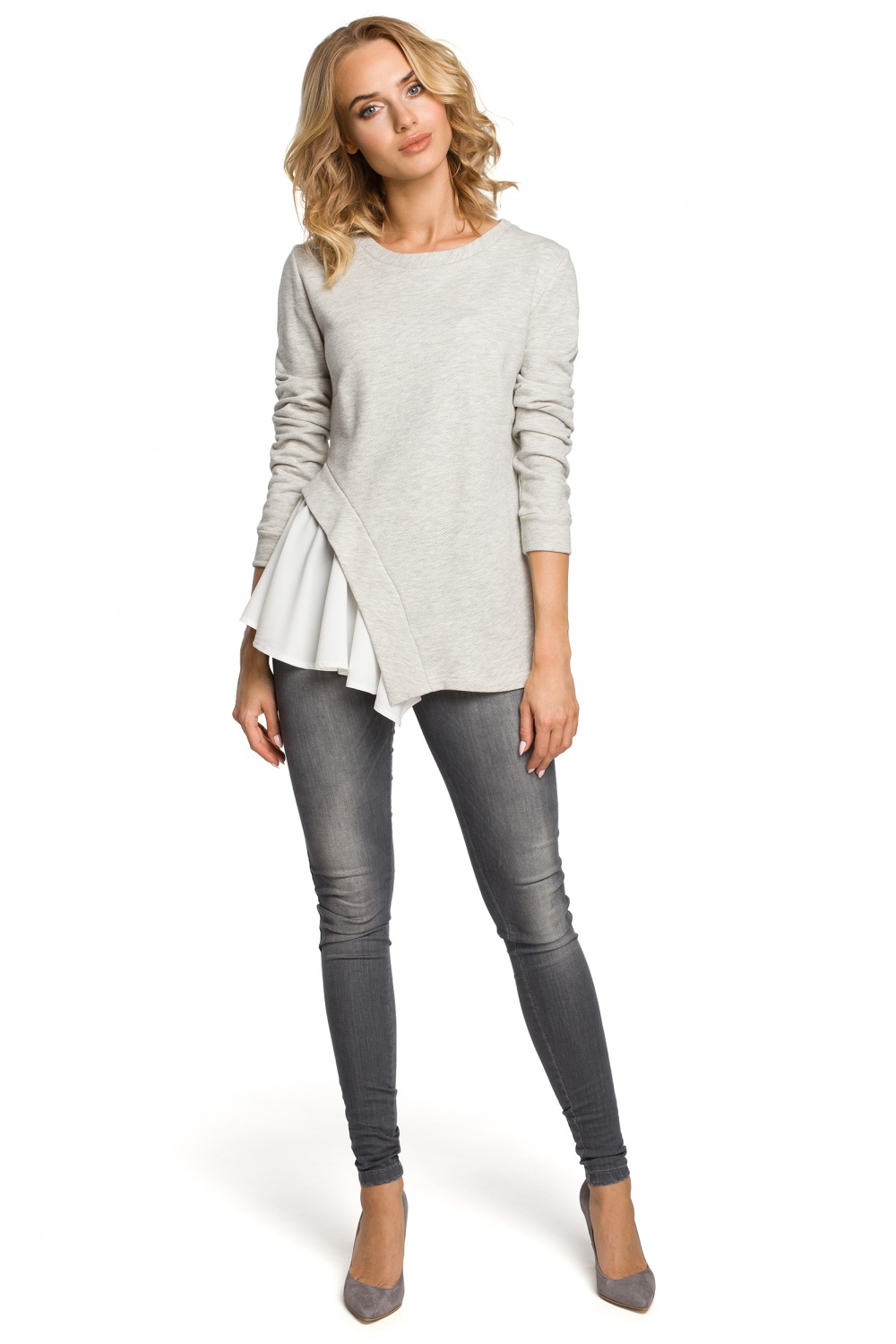  Blouse model 102622 Moe  grey