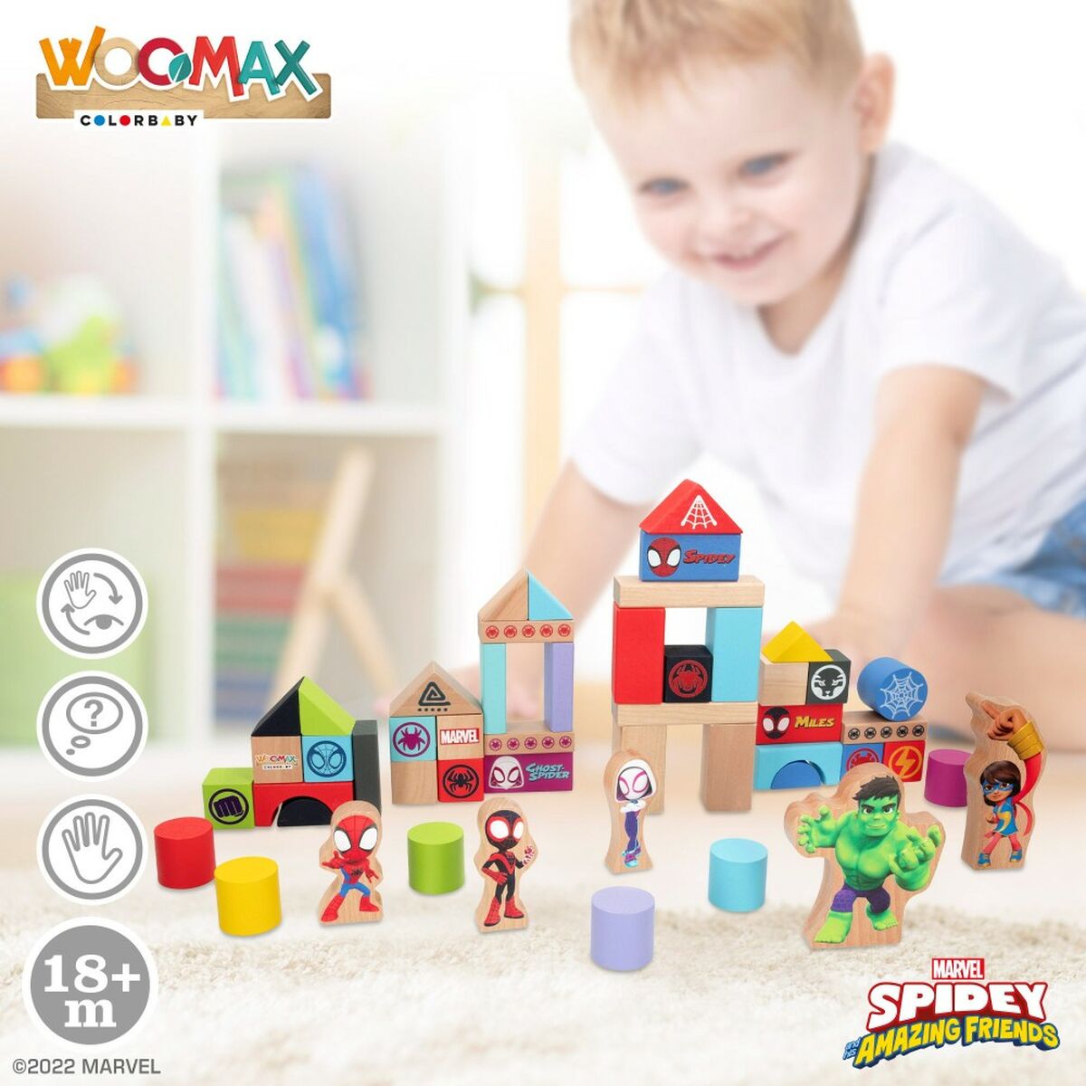 Playset Spidey Amazing Friends 8 x 9,5 x 1,5 cm 50 Stücke 4 Stück