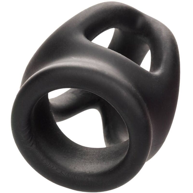 CALIFORNIA EXOTICS - ALPHA DUAL CAGE RING BLACK