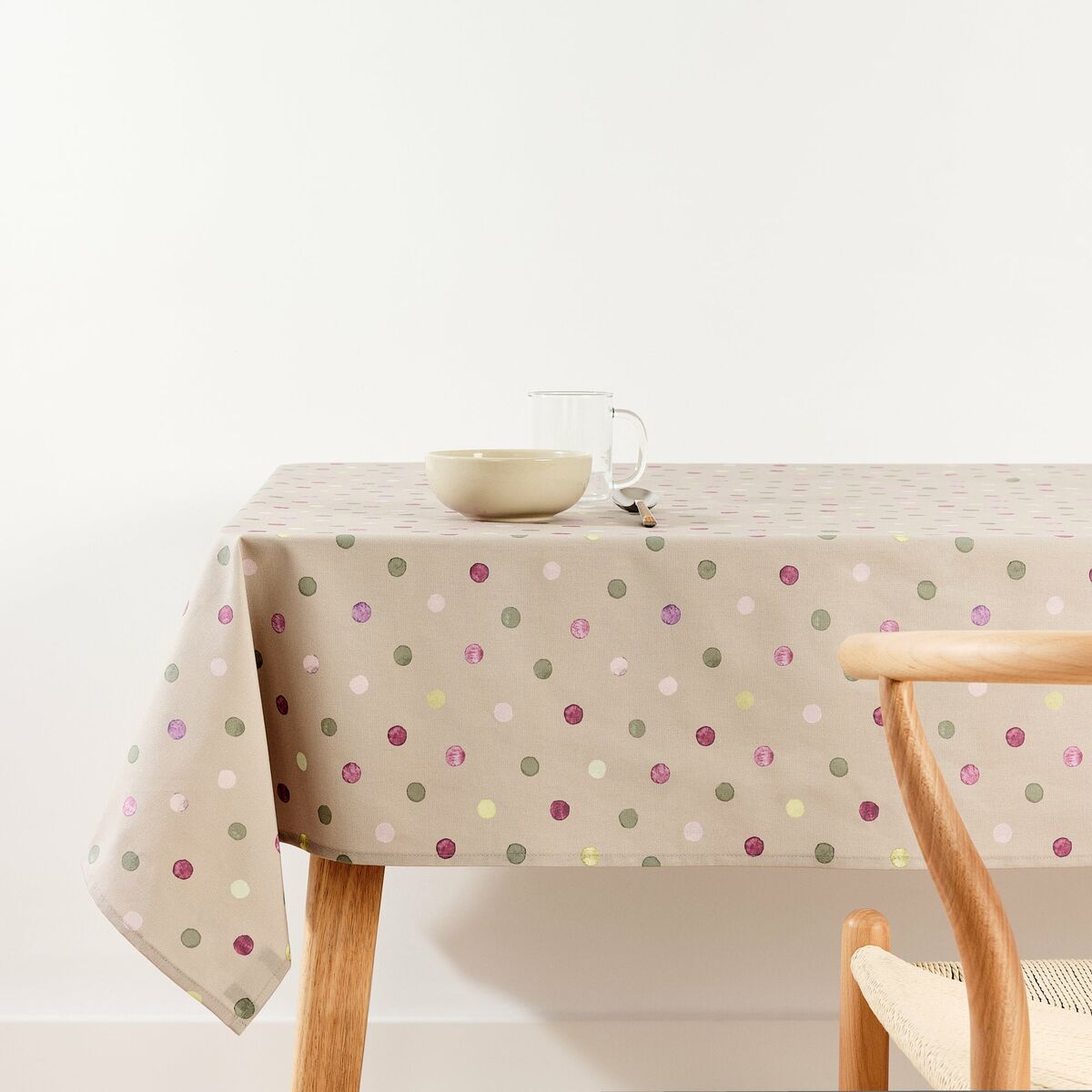Tablecloth Belum Brown 300 x 155 cm Spots