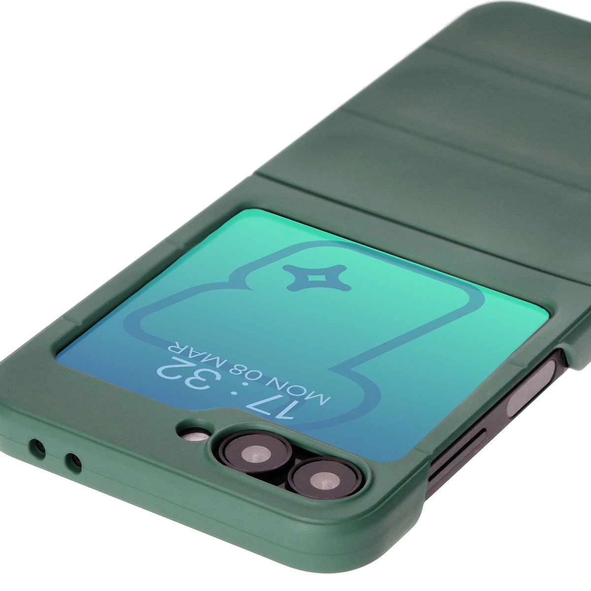 Bizon Case Tur Samsung Galaxy Z Flip6 dark green