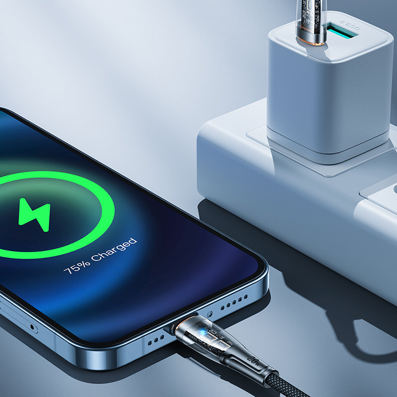 Joyroom Smart Power-Off USB-C/Lightning Cable 20W 1.2m black (S-CL020A3)