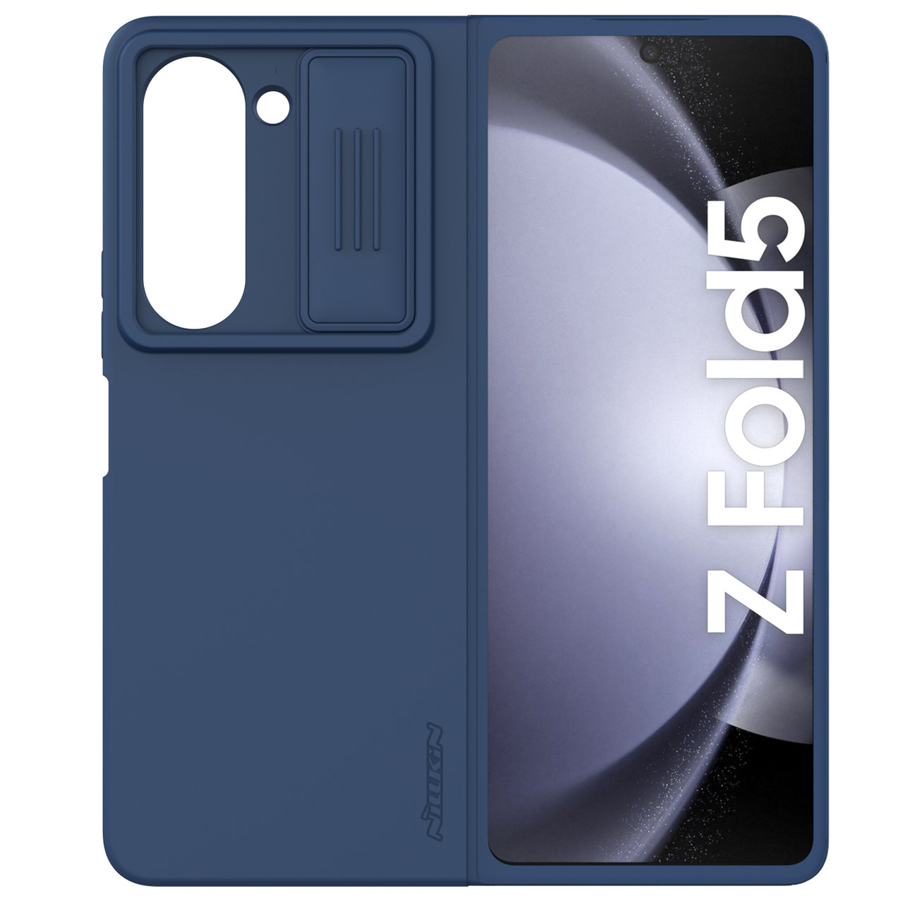 Nillkin CamShield Silky Silicone Case Samsung Galaxy Z Fold5 dark blue
