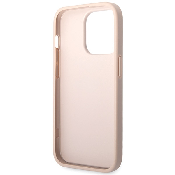 Guess GUHCP15L4GMGPI Apple iPhone 15 Pro hardcase 4G Big Metal Logo pink