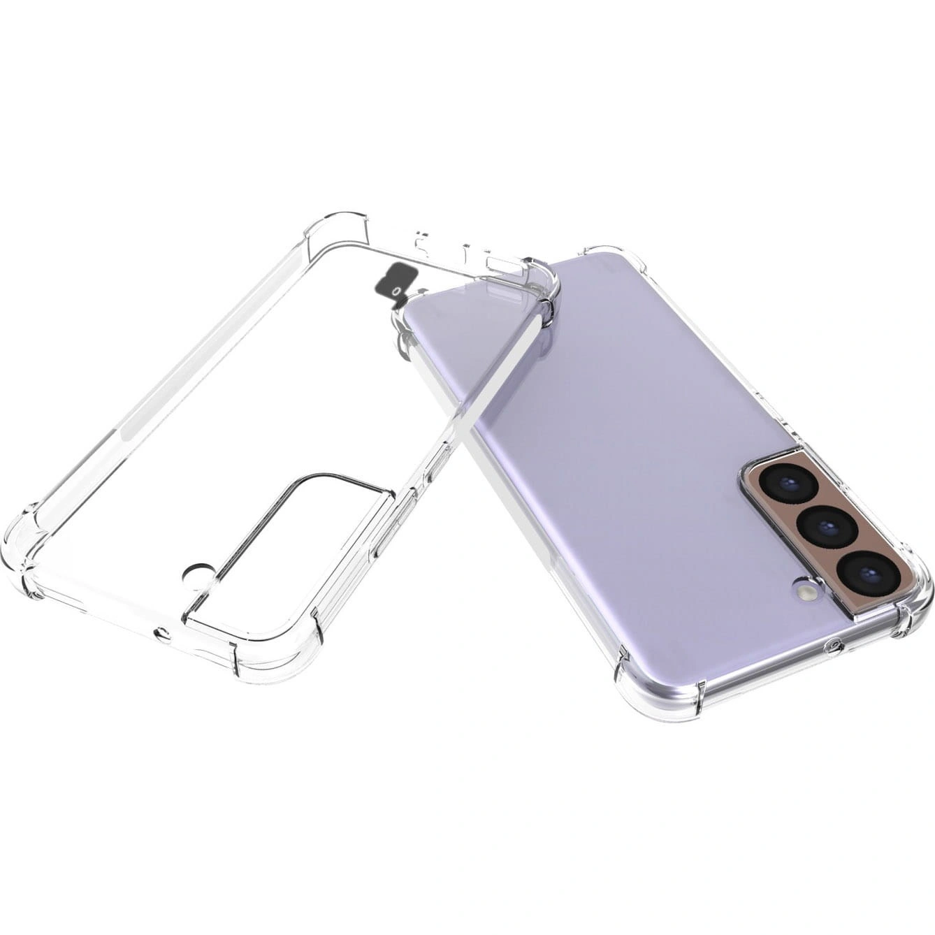 Bizon Case Clear Pack case + 2x screen glass + lens glass Samsung Galaxy S22 clear