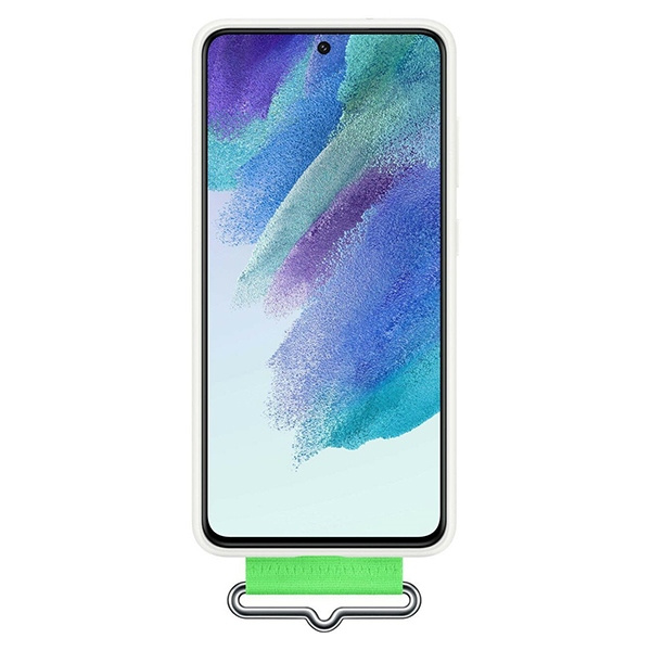 Samsung Galaxy S21 EF-GG990TW white Silicone Cover Strap