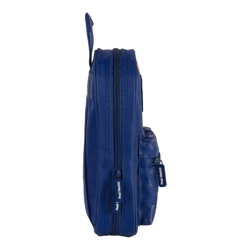 Rucksack mit Federtaschen Real Madrid C.F. Blau (12 x 23 x 5 cm) (33 Stücke)