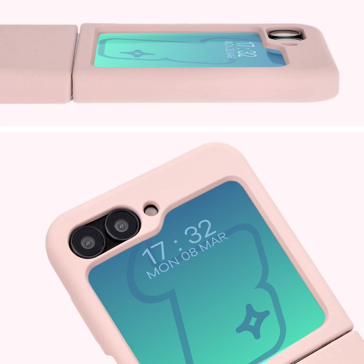 Bizon Soft Case Samsung Galaxy Z Flip6 light pink