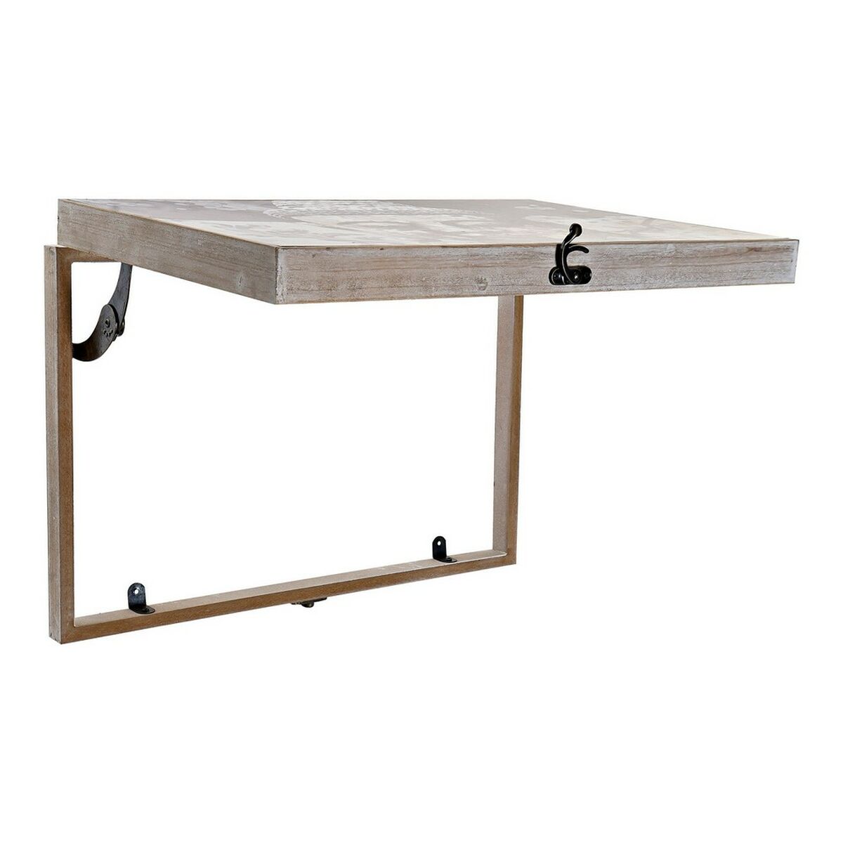 Cover DKD Home Decor 8424001698608 Buddha Counter 46,5 x 6 x 31 cm Grey 2 Units MDF Wood