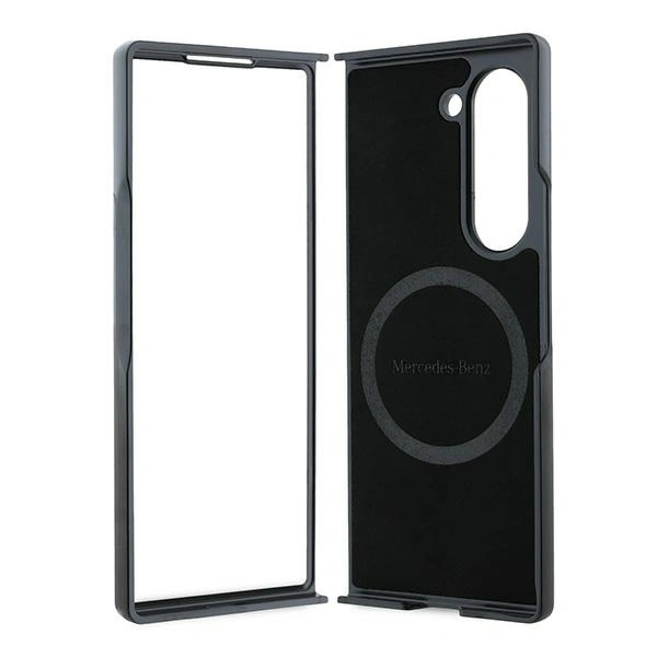 Mercedes MEHMZFD623RBGVK Samsung Galaxy Z Fold6 Leather Wood Imitation MagSafe black