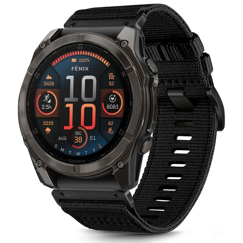 Tech-Protect Nylon Classic Garmin Fenix 5x / 5x Plus / 6x / 6x Pro / 7x / 8 51mm Black