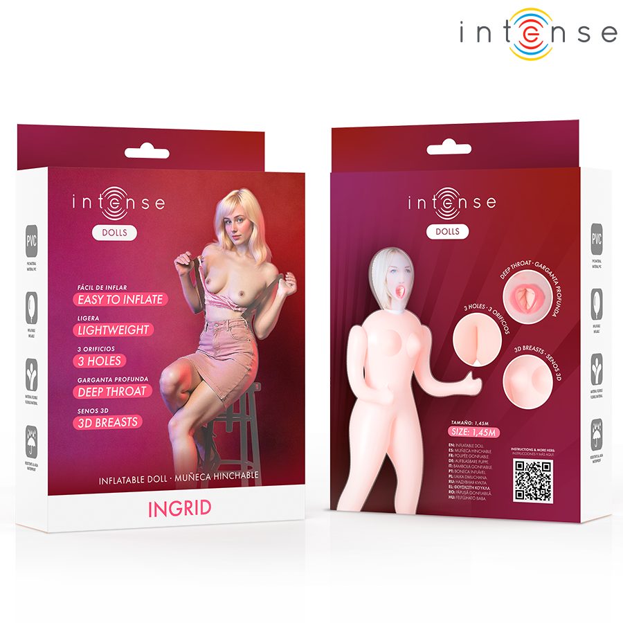 INTENSE DOLLS - INGRID INFLATABLE DOLL WITH THREE ORIFICES