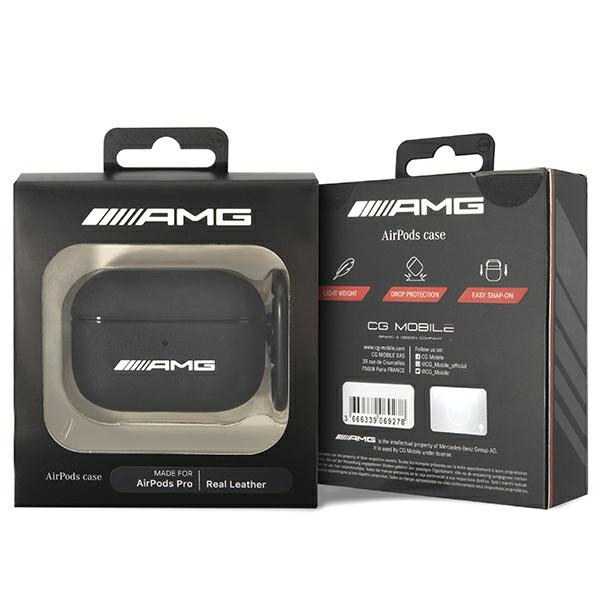 Mercedes AMG AMAPSLWK Apple AirPods Pro cover black Leather
