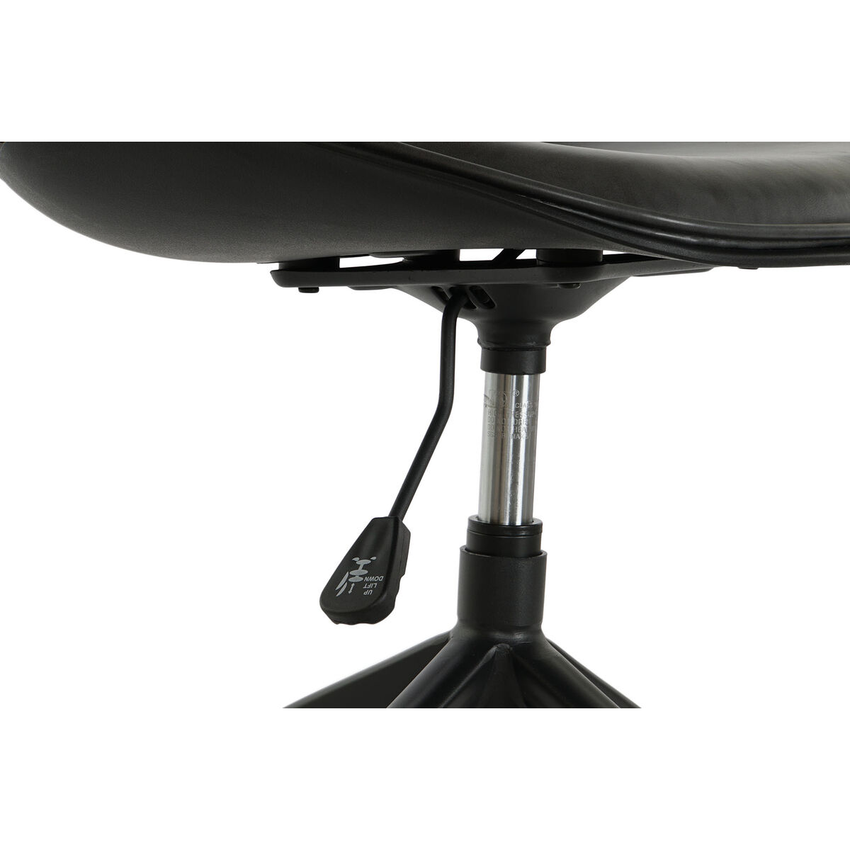 Chair DKD Home Decor Black Dark grey Metal polypropylene 47,5 x 57,5 x 83 cm