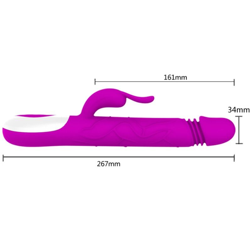 PRETTY LOVE ADRIAN VIBRATOR ROTATING FUNCTION AND UP AND DOWN