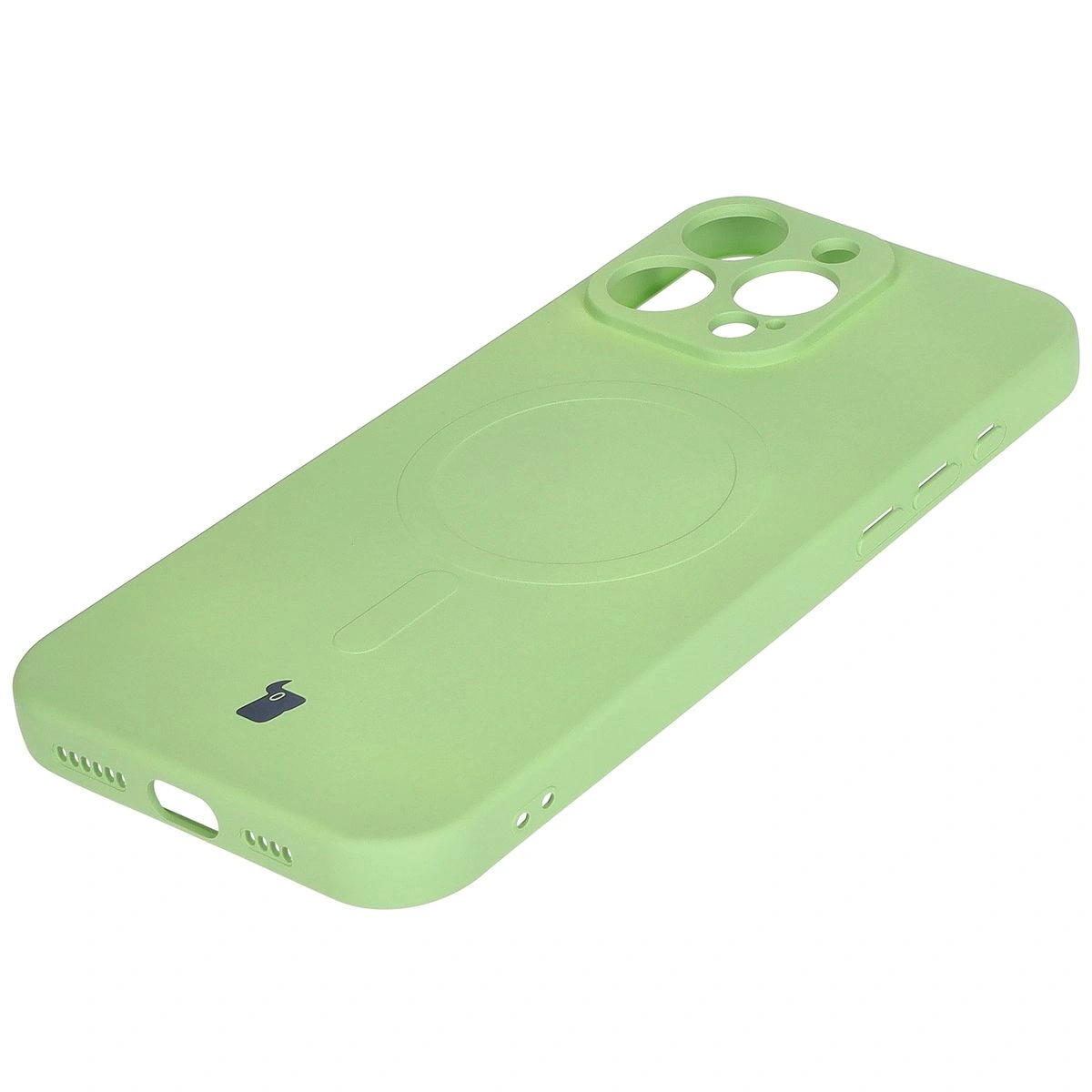 Bizon Case Silicone Magnetic Apple iPhone 16 Pro Max light green