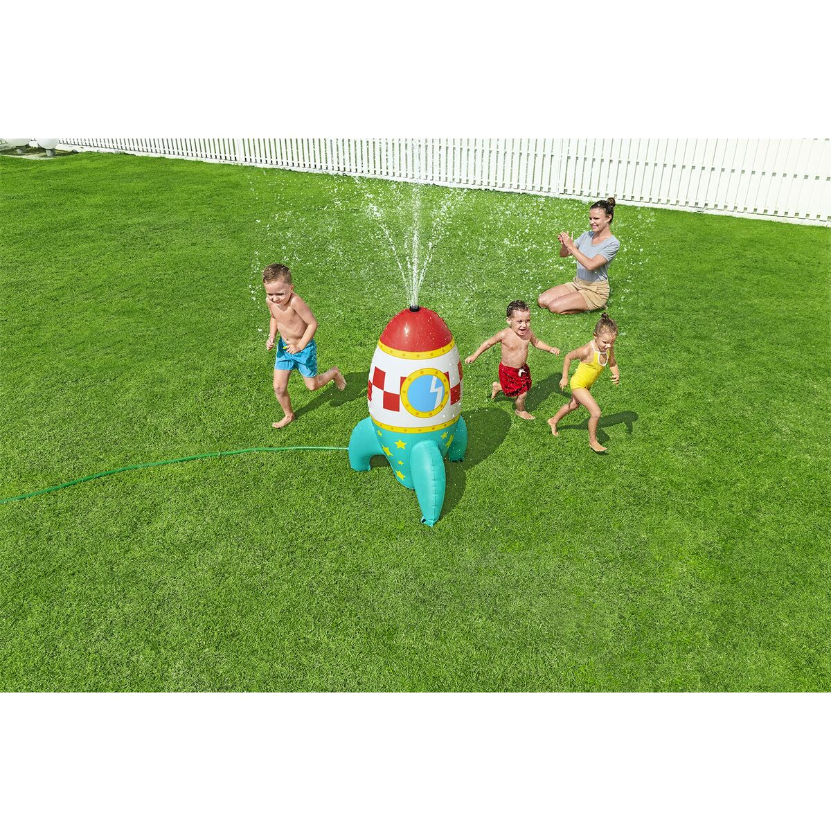 Water Sprinkler and Sprayer Toy Bestway Plastic Spaceship 64 x 61 x 102 cm Water Sprinkler and Sprayer Toy Bestway Plastic Spaceship 64 x 61 x 102 cm