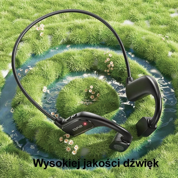 AWEI A897BL Air Conduction black sports headphones