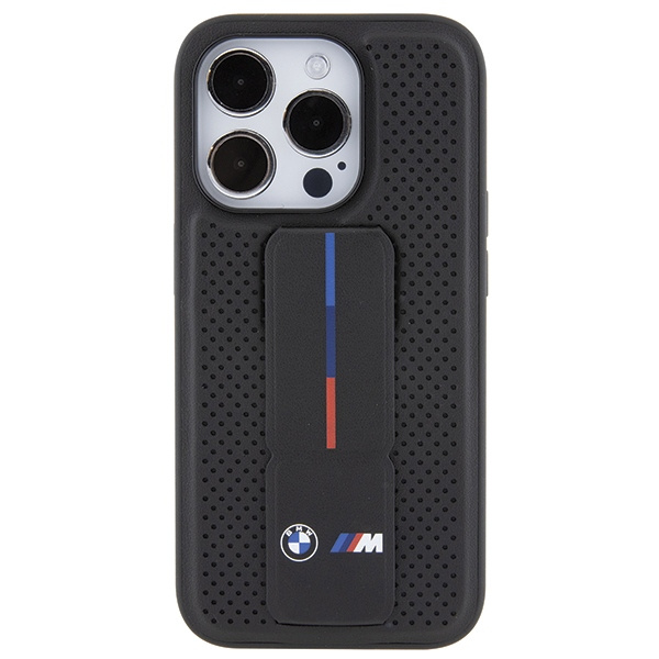BMW BMHCP15LGSPPRK Apple iPhone 15 Pro hardcase Grip Stand Smooth & Perforated black